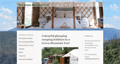 Desktop Screenshot of greenmountainyurt.com